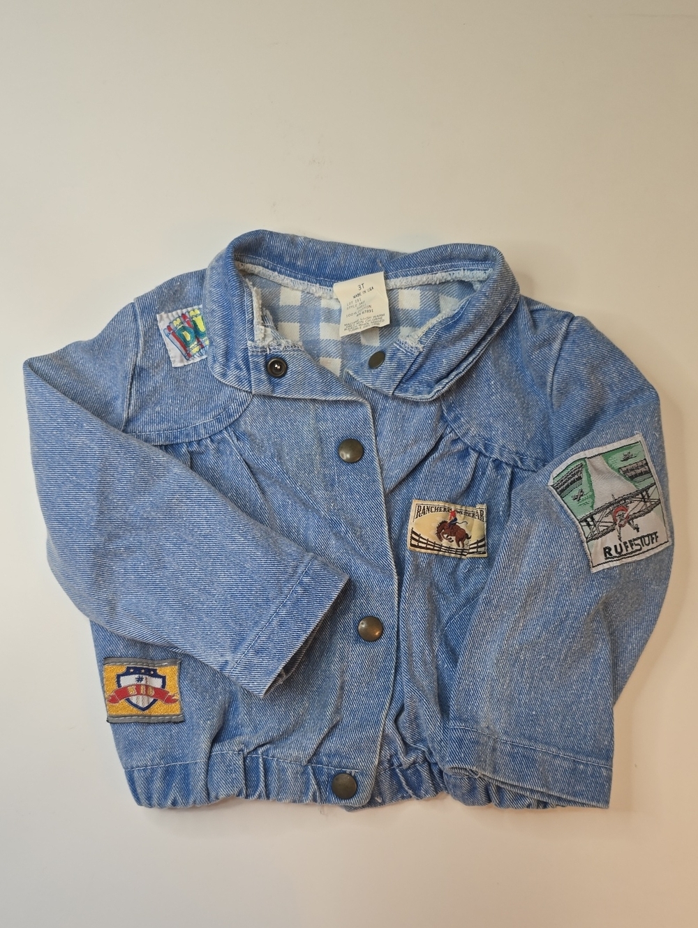 Vintage Blue Denim Patch Jacket